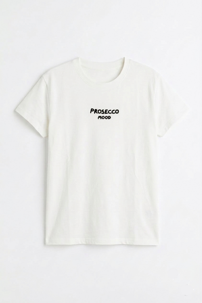 Tricou din Bumbac Prosecco Mood - Scris Negeu Made in Italy