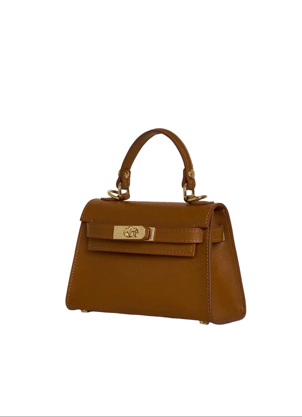 Poșetă Amelia - Camel, Piele Naturală, Made in Italy