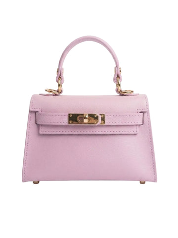 Poșetă Amelia - Roz, Piele Naturală, Made in Italy