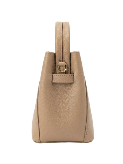 Poșetă din Piele Naturală Hera Beige Made in Italy