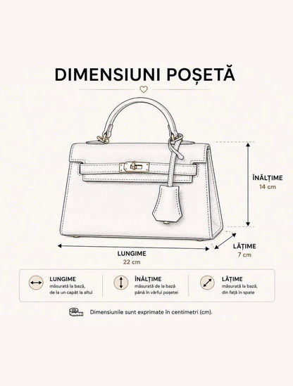 Poșetă Alma Ecopiele Curea Reglabilă - Negru